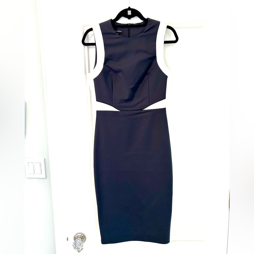 Beautiful navy and white Judith & Charles dress